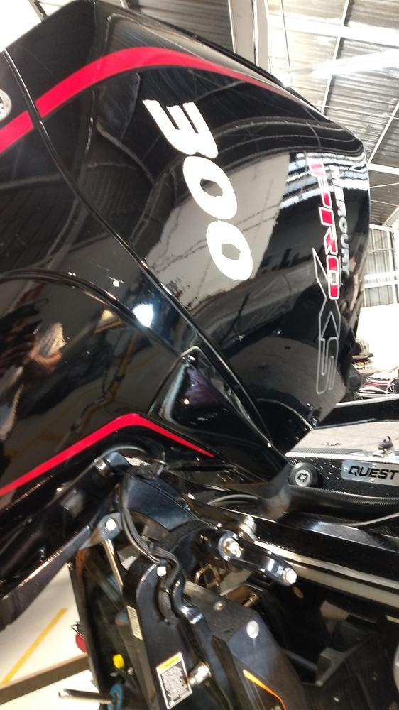 Detalhe do motor Mercury Pro XS